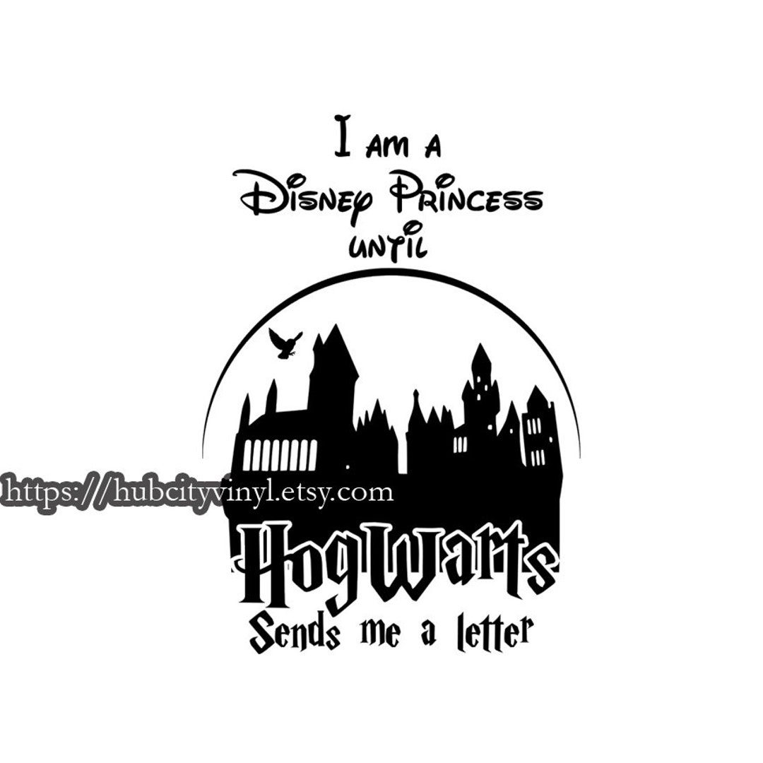 Etsy Disney a Until Me Decal Letter - Sends Hogwarts Princess