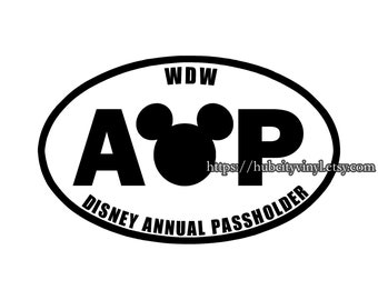 Passholder annuale Disney - Decalcomania vinile