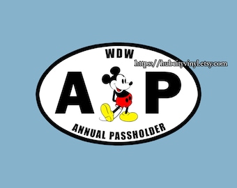 Disney Annual Passholder - Vinyl Decal