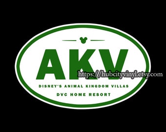Disney Vacation Club DVC - Animal Kingdom Villas AKV - Vinyl Decal