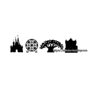 Disney World - Park Icons - Vinyl DIY IRON ON