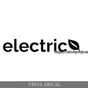 Electric Leaf Vinyl Decal