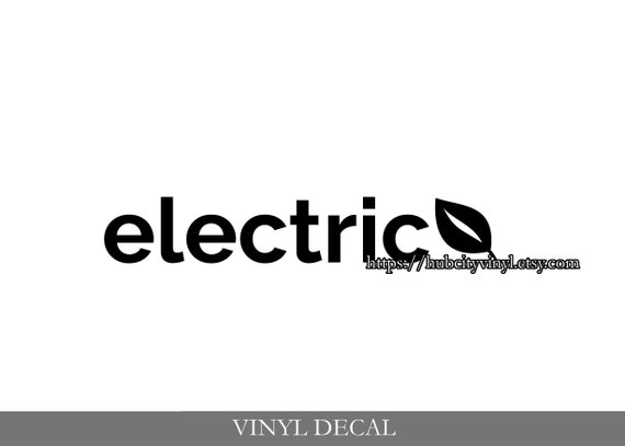 Electric Leaf Vinyl Decal - Etsy