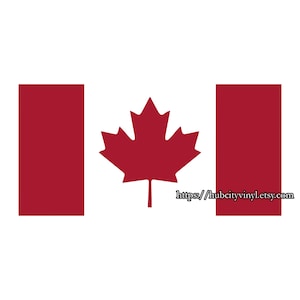 Decal de vinilo de bandera canadiense