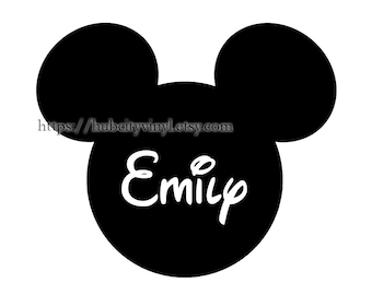 Disney Mickey Ears Vinyl DIY IRON ON - Personalized