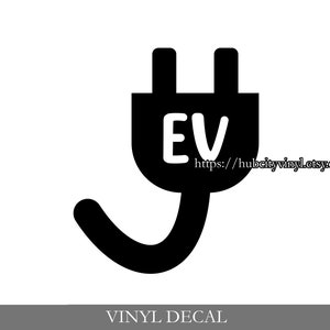 Plug EV Vinyl Decal