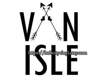 Van Isle, Vancouver Island Vinyl Aufkleber