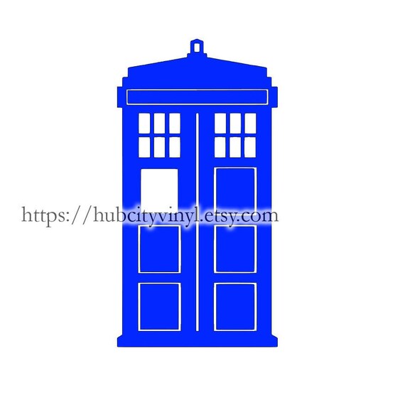 Tardis Police Box Sticker - Holographic Vinyl Decal For Cars, Laptops & Notebooks