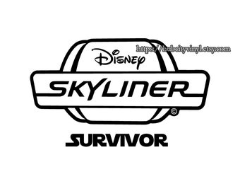 Disney Skyliner Survivor Vinyl DIY IRON ON