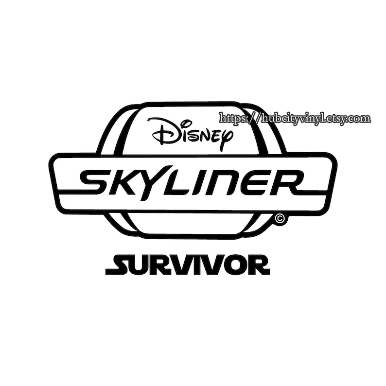 Skyliner Lettering Disney Skyliner Survivor Vinyl DIY IRON ON - Etsy