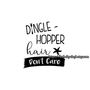 Disney Dingle-Hopper Hair Vinyl DIY IRON ON