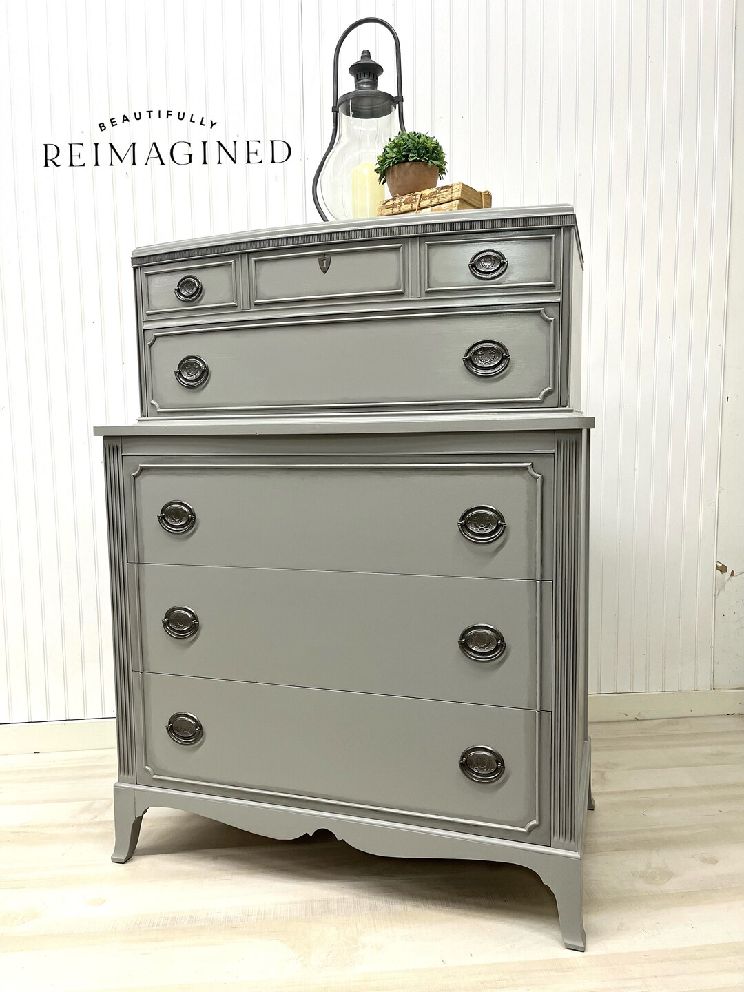 Soldalluring Gray Chest of Drawers / Dresser Delivery Etsy