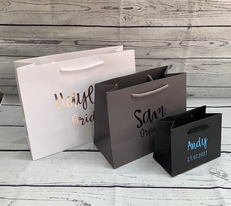 Personalised Luxury Gift Bag for all Occasions, Keepsake Bag, Weddings, Birthday, Christmas, Baby Shower, Bottle Bag