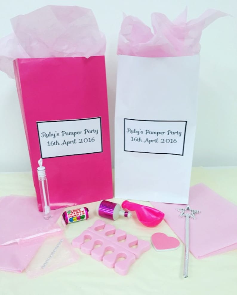 Personalised Pre Filled Girls Pamper Party Birthday Bags Etsy UK