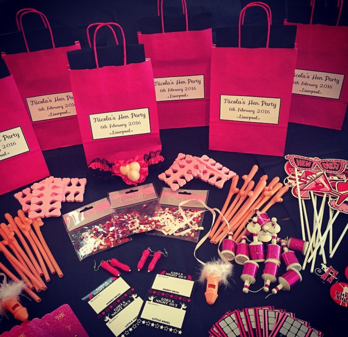 Personalised Hen Party Pre Filled Gift Bag create Your Own Etsy UK