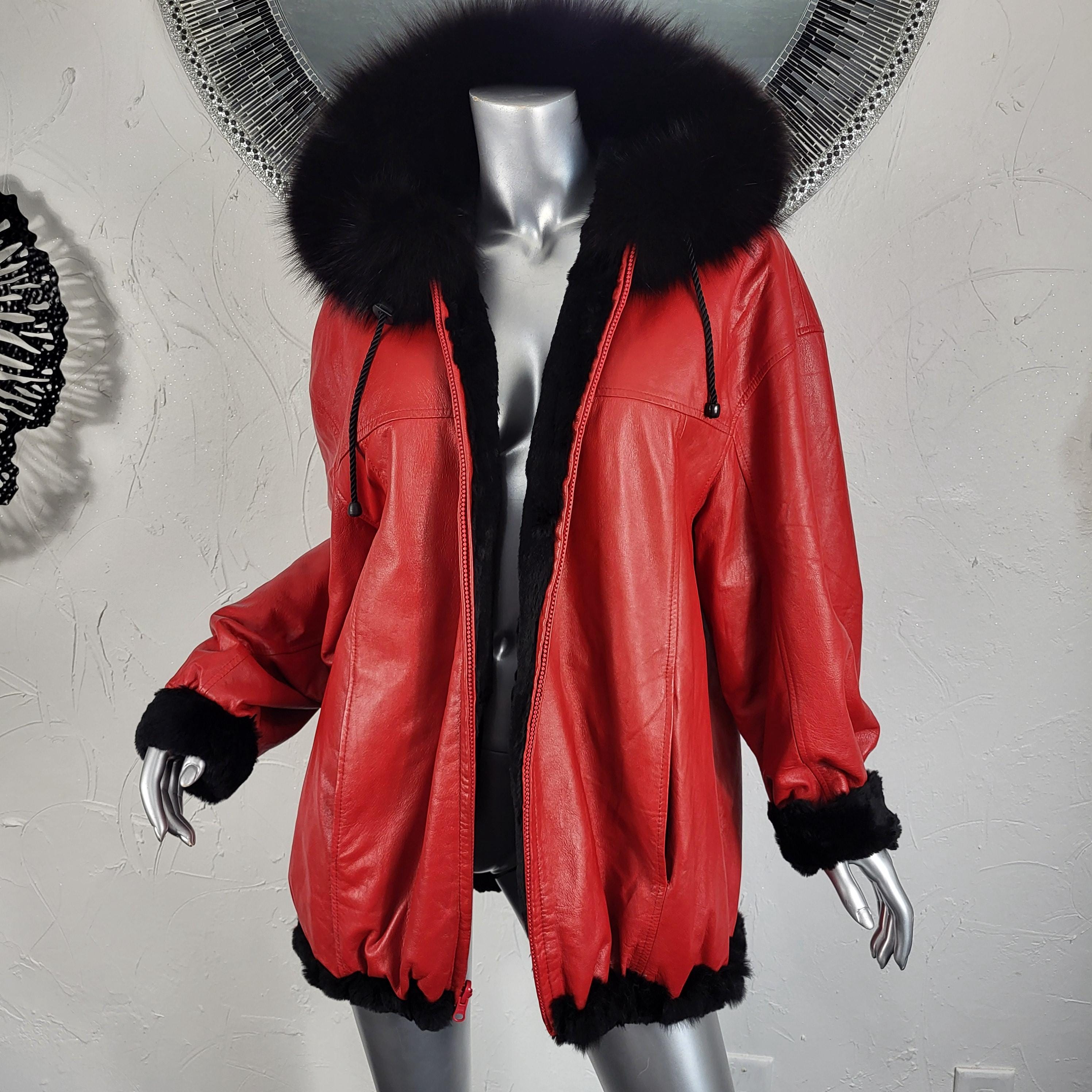 Vintage Rabbit Fur Bomber Jacket - Etsy
