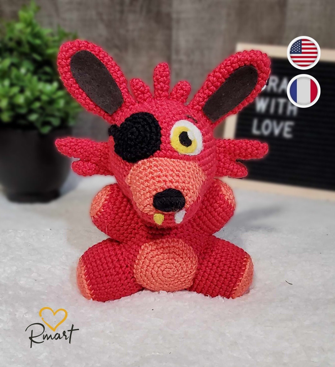 Foxy Five Nights at Freddy's Crochet Doll Fox Character