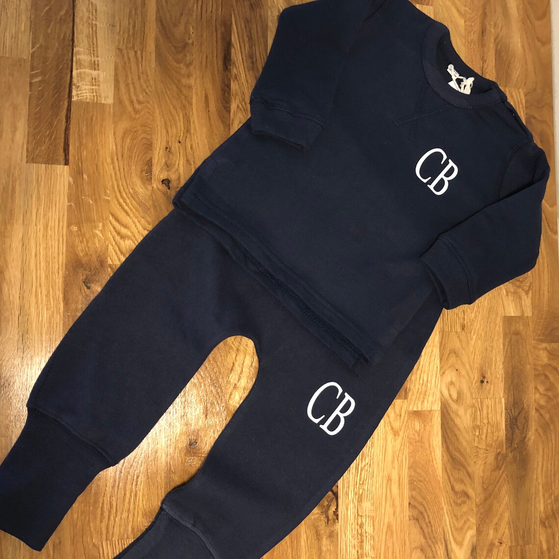 Personalsied initials tracksuit bottoms. Babybugz. Boys gift Etsy