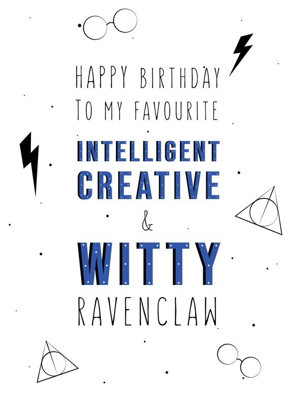 HP Birthday Card Ravenclaw Digital only -  Portugal