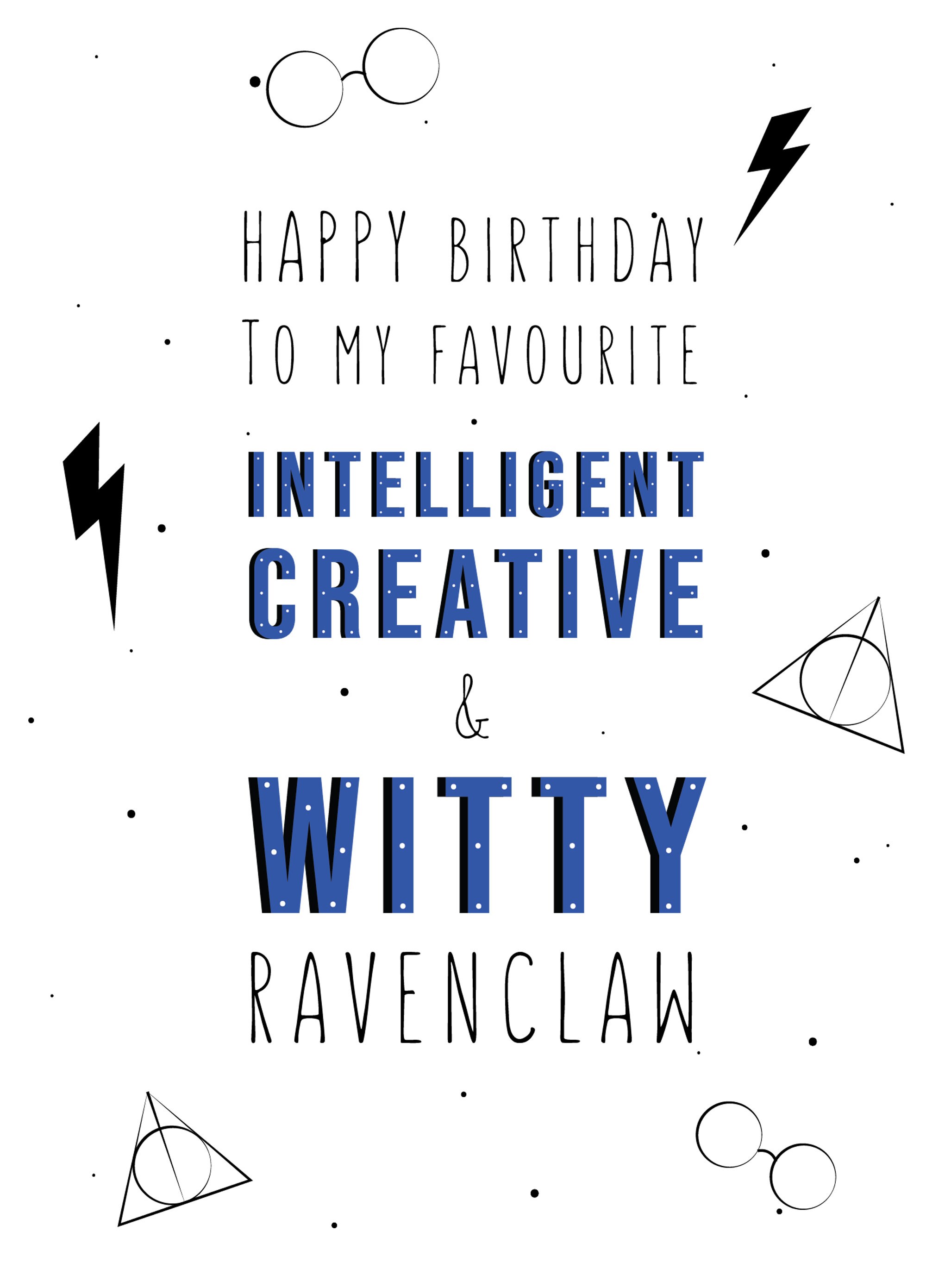 HP Birthday Card Ravenclaw Digital only -  Portugal