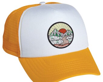 Jarad Barkdoll Art Moon and Fox Trucker Style Hat