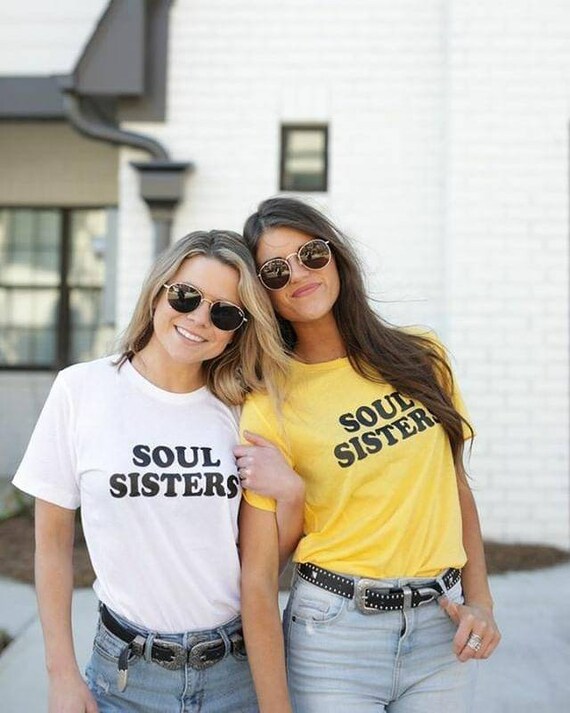 SOUL SISTERS Soul Tshirt Tee Sisters - Etsy España