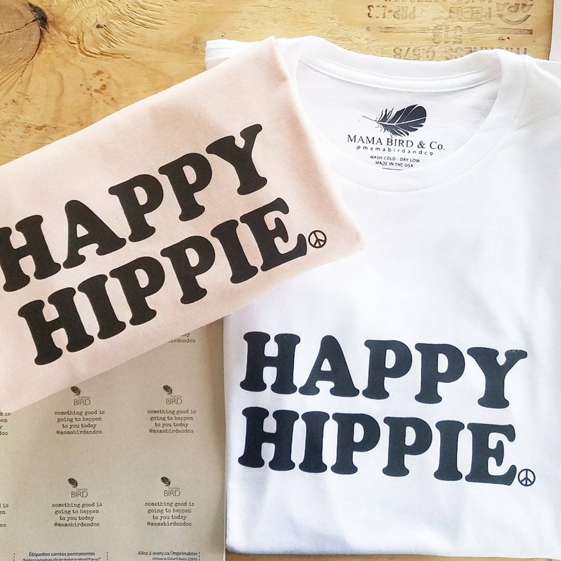 happy hippie shirt