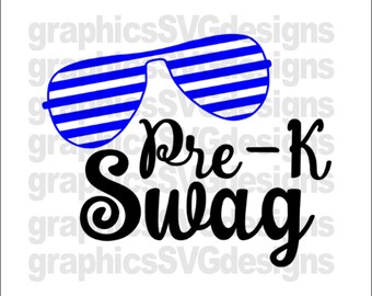 Pre-K Swag  SVG File For Cricut and Cameo DXF for Silhouette Studio Back to school svg, Boy svg, Pre-K svg