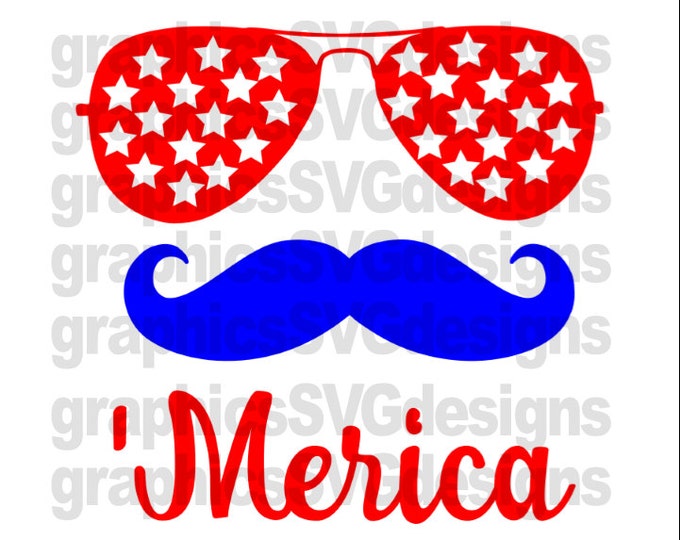 Merica SVG 4th July Svg July 4th Svg Filesamerica Svg Files | Etsy