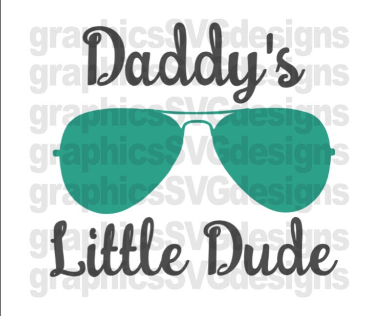 Download Daddy's Little Dude SVG File For Cricut and Cameo DXF for | Etsy