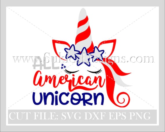 Download All American Unicorn Svg 4th July Svg July 4th Svg Files America Svg Files Memorial Svg