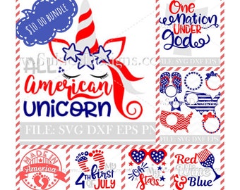 Vendita 4th of July svg bundle, DXF, EPS, PNG, Patriotic svg,Fourth of July svg,america svg bundle, July 4th svg, America Svg,4th of July bund