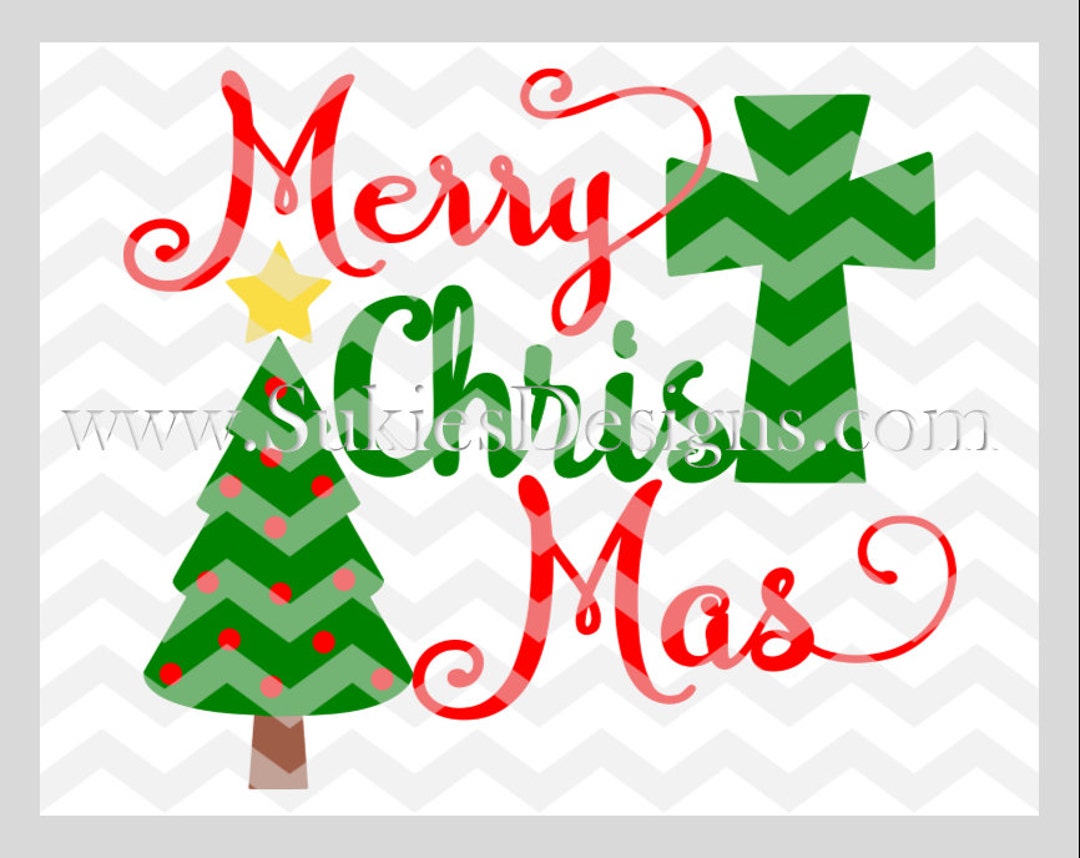Merry Christmas SVG, DXF, PNG Files for Cricut and Silhouette Cutting ...