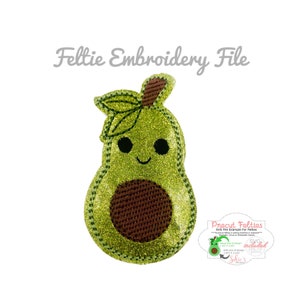 Avocado machine embroidery feltie file,feltie embroidery designs, feltie files, food felties design,avacado feltie,feltie files,ITH file