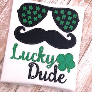 Lucky Dude 5x7 Appliqué designs, Machine embroidery designs, St patricks day embroidery design,St patricks day appliqué design, Pes files
