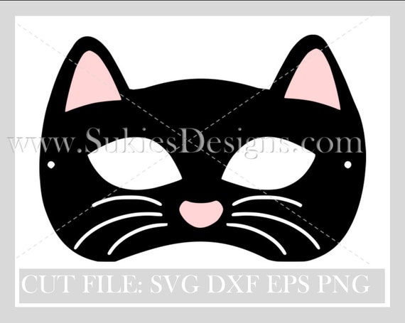 Download Halloween Cat Mask Svg File Halloween Svg Files Halloween Etsy PSD Mockup Templates