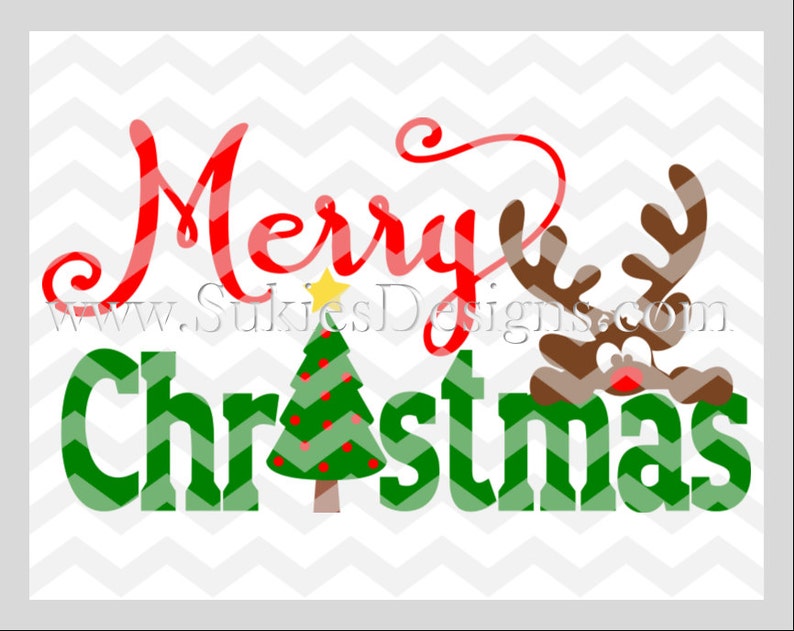 Download Merry Christmas SVG DXF PNG Files for Cricut and ...