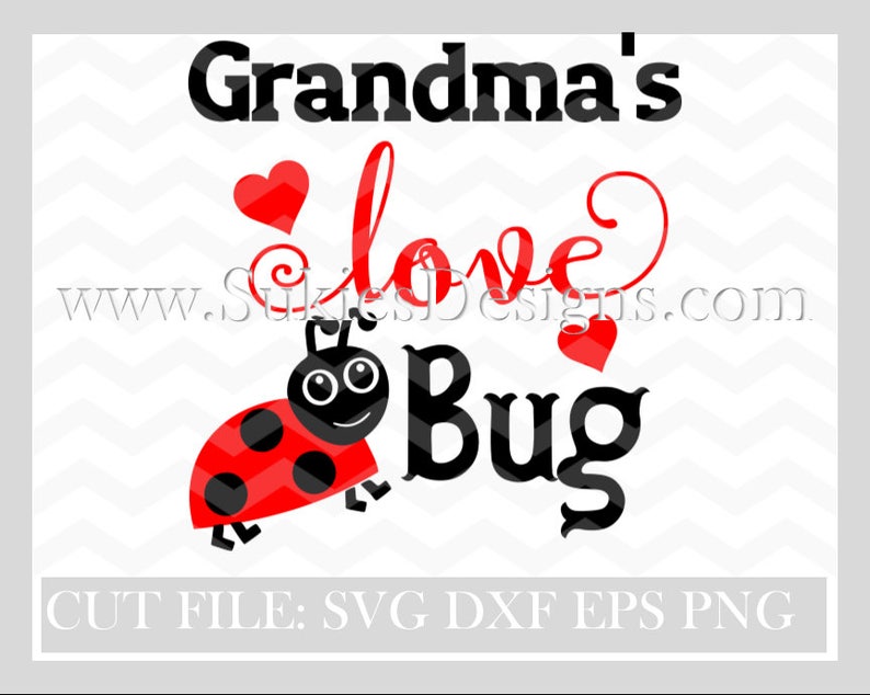 Download Grandma's Love Bug SVG DXF PNG Files for Cricut and | Etsy