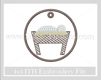 Christmas Ornament ITH design, ITH christmas baby jesus, ITH ith embroidery designs, ith embroidery designs, ith embroidery,