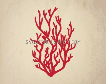 Coral stencil | Etsy