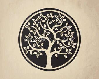 Tree of life stencil | Etsy