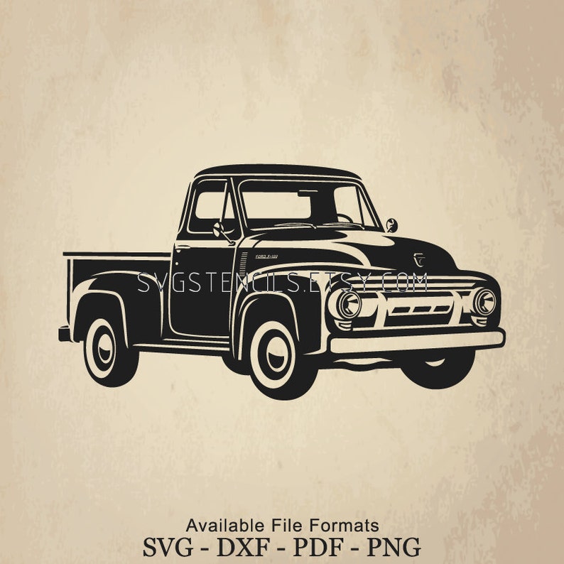 Svg Vintage Ford F Truck Stencil Silhouette Studio | My XXX Hot Girl