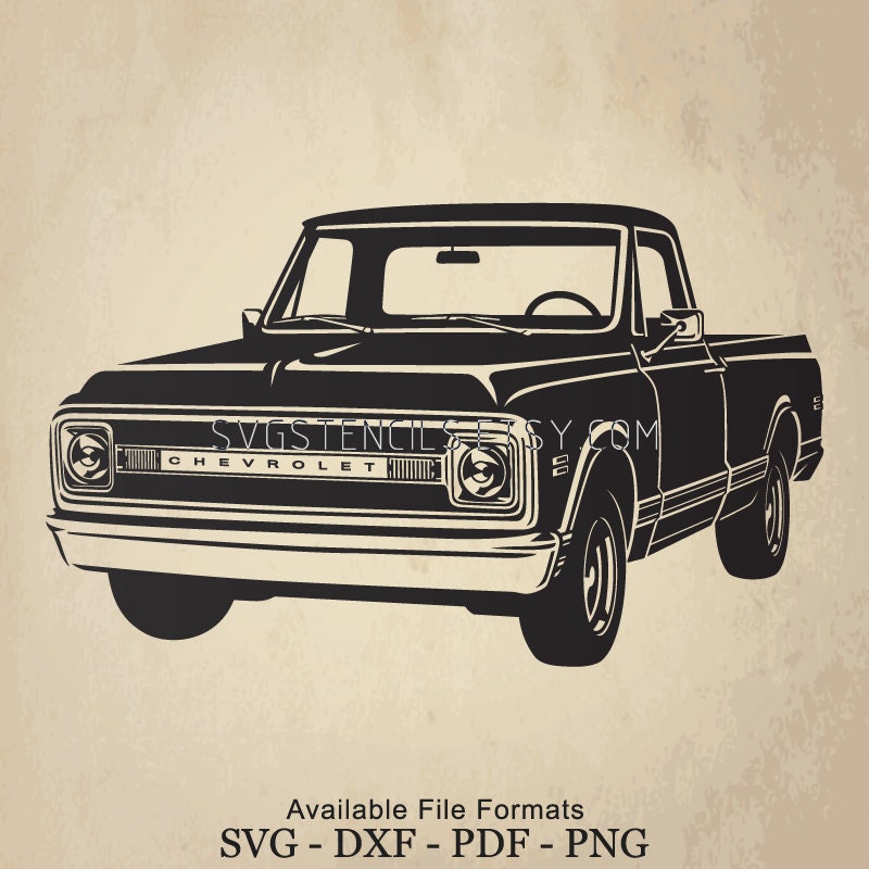 Free Free 114 Silhouette Chevy Truck Svg SVG PNG EPS DXF File