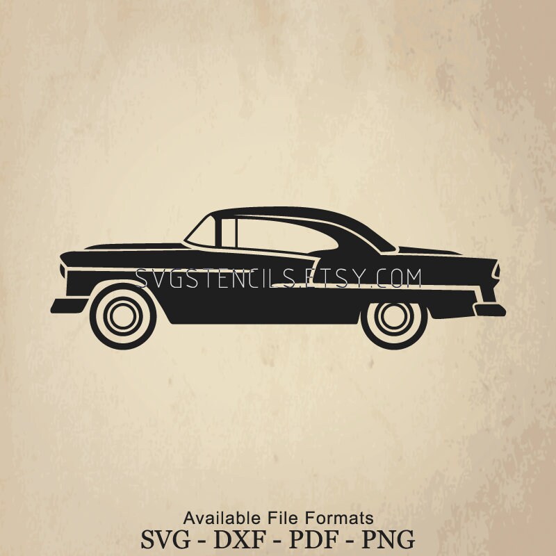 Download SVG Vintage Chevrolet Silhouette Studio Monogram Black | Etsy
