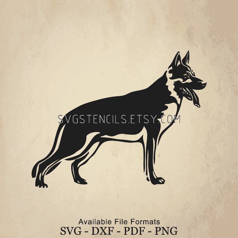GERMAN SHEPHERD DOG CRAFT SUPPLIES STENCIL ~ HANDCRAFTED IN THE USA