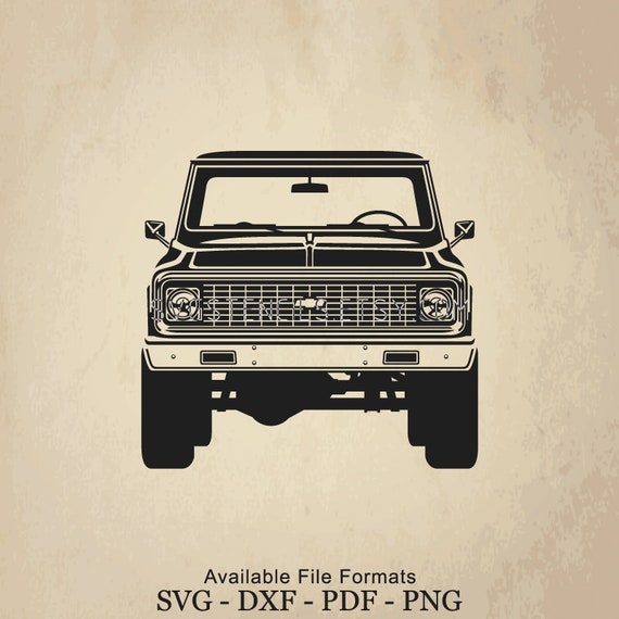 Download Craft Supplies Tools Chevy Truck 3100 Front View Stencil Vector Images For Cut Files Or Prints Black Silhouette Monogram Clip Art Svg Studio Books Magazines