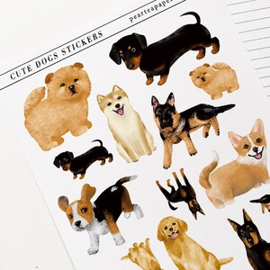 Cute Dogs Stickers, Animal Stickers , Planner Stickers, Sticker Art, puppy, pet friend
