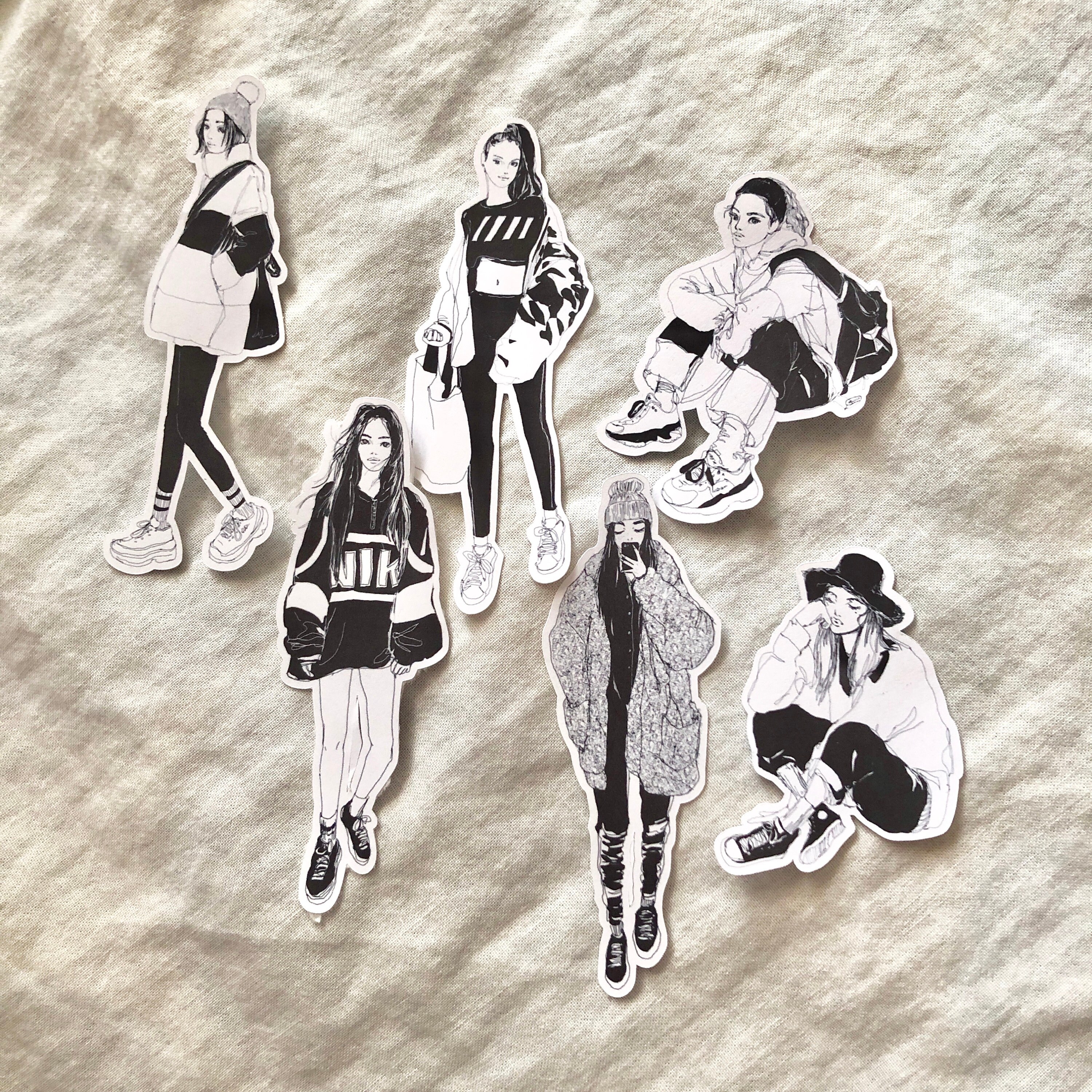 Comfy Look Stickers - Whole Body Ver. - Etsy