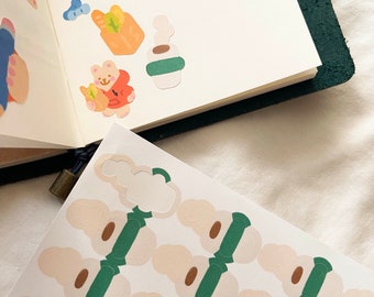 Hot Coffee Please Stickers / Coffee Time Sticker, Planner Stickers