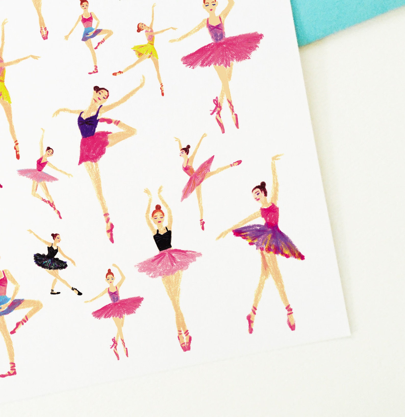 Happy Ballerina Sticker Set - Etsy